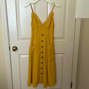Aqua Summer Yellow Dress
